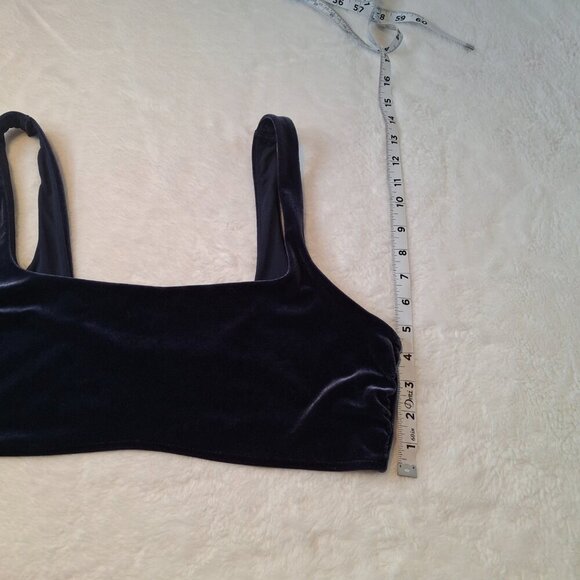 Aerie Velvet Scoop Bralette Sz XL Pullover Whimsigoth Boho Layering - Picture 13 of 13